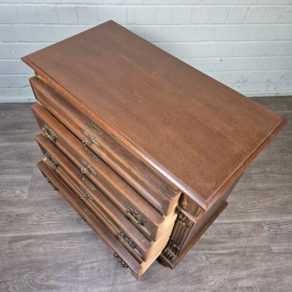 Chest of Drawers Gründerzeit 1880 Oak - Image 10