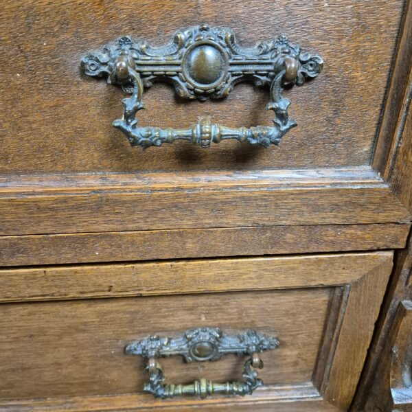 Chest of Drawers Gründerzeit 1880 Oak - Image 8