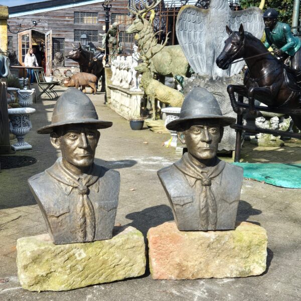 Sculpture Bust Scout Bronze 0.75 m - Image 6