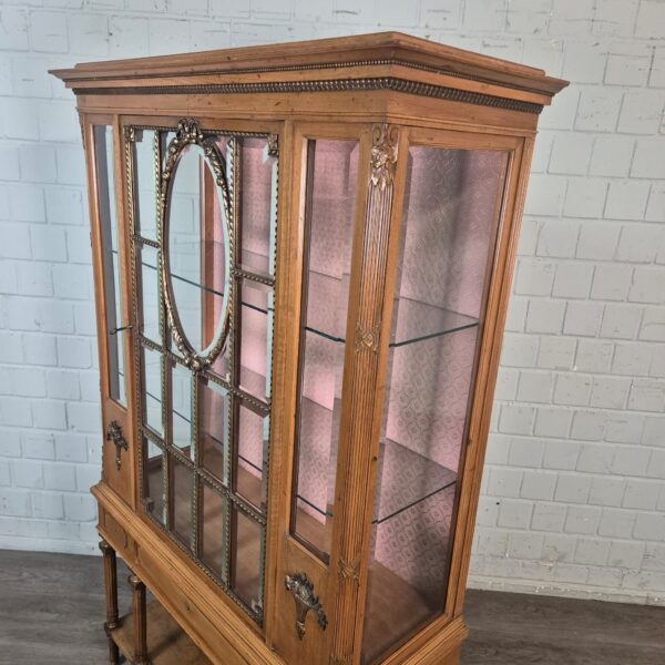 Display Case Jugendstil 1910 Walnut - Image 6