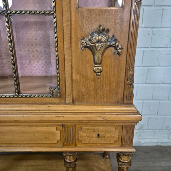 Display Case Jugendstil 1910 Walnut - Image 11