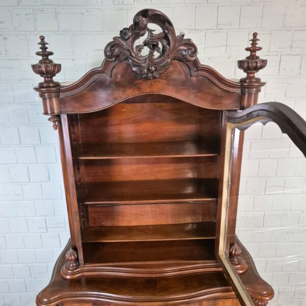 Display Case Biedermeier 1850 Mahogany - Image 14