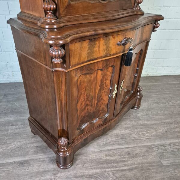 Display Case Biedermeier 1850 Mahogany - Image 7