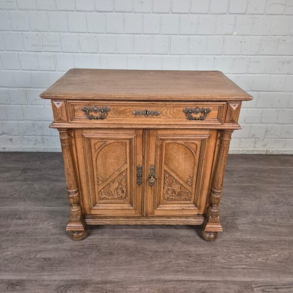 Penant Cabinet Gründerzeit 1880 Oak - Image 2