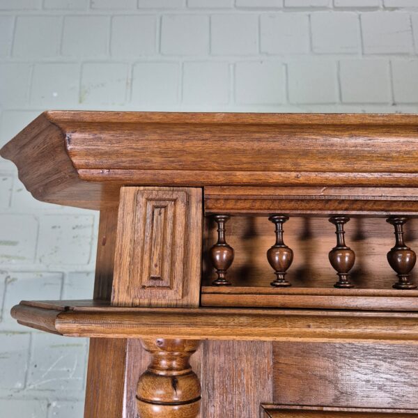 Corner Cabinet Gründerzeit 1880 Oak - Image 3