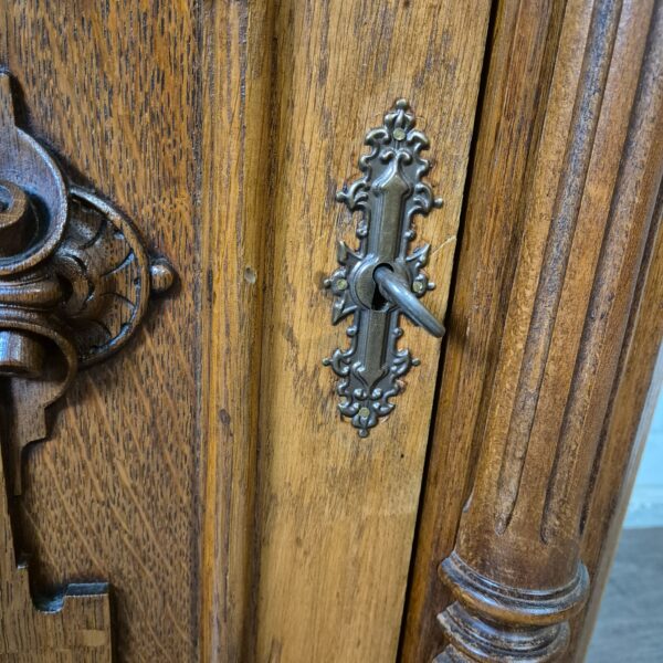 Corner Cabinet Gründerzeit 1880 Oak - Image 9