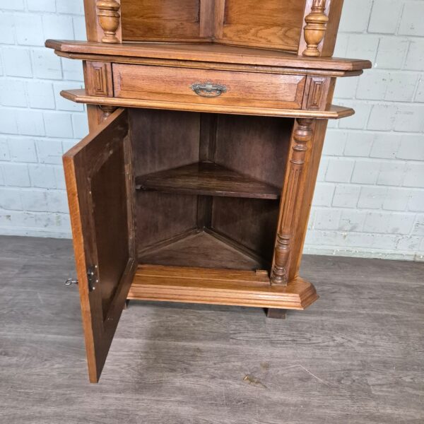 Corner Cabinet Gründerzeit 1880 Oak - Image 12