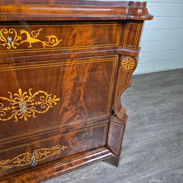 Chest of Drawers Biedermeier 1830 Mahogany - Image 8