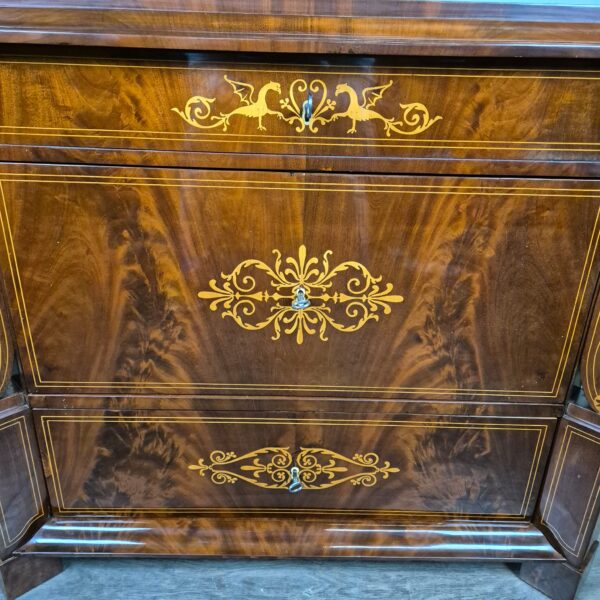 Chest of Drawers Biedermeier 1830 Mahogany - Image 9