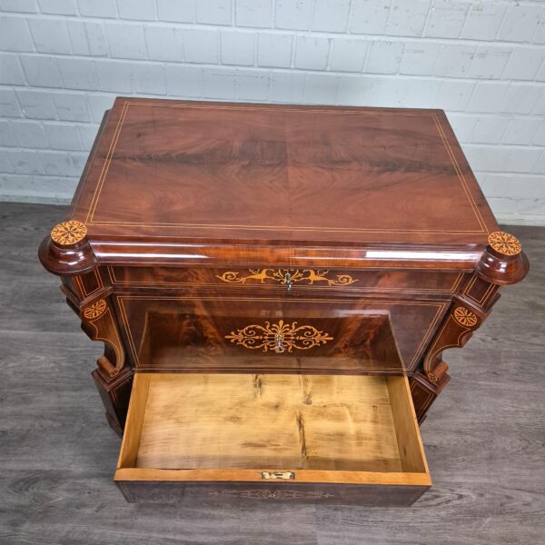 Chest of Drawers Biedermeier 1830 Mahogany - Image 13