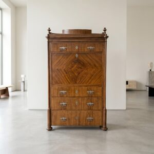 Secretary Biedermeier 1850 Cherry Wood