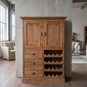 Wine Cabinet Teak 1,13 m