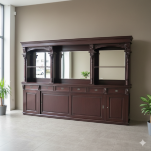 Empire Bar Back Cabinet Mahogany 4.00 m