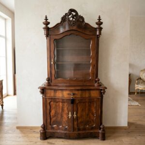 Display Case Biedermeier 1850 Mahogany