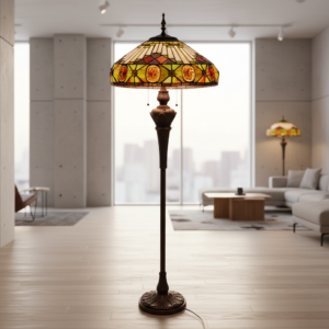 Tiffany Floor lamp Art-Deco Ø 0.52 m