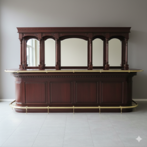 English Bar Counter Mahogany 4,00 m