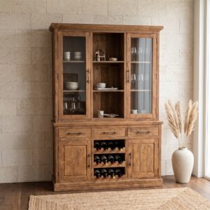 Wine Cabinet Teak 1,50 m