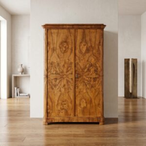 Wardrobe Biedermeier 1830 Walnut