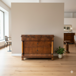 Chest of Drawers Biedermeier 1800 Walnut