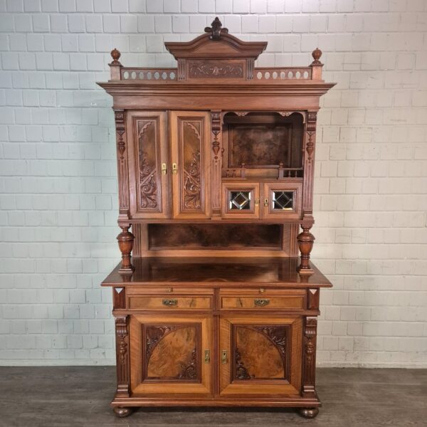 Cabinet Gründerzeit 1890 Walnut - Image 2