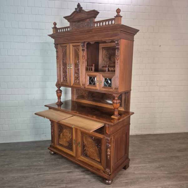 Cabinet Gründerzeit 1890 Walnut - Image 19