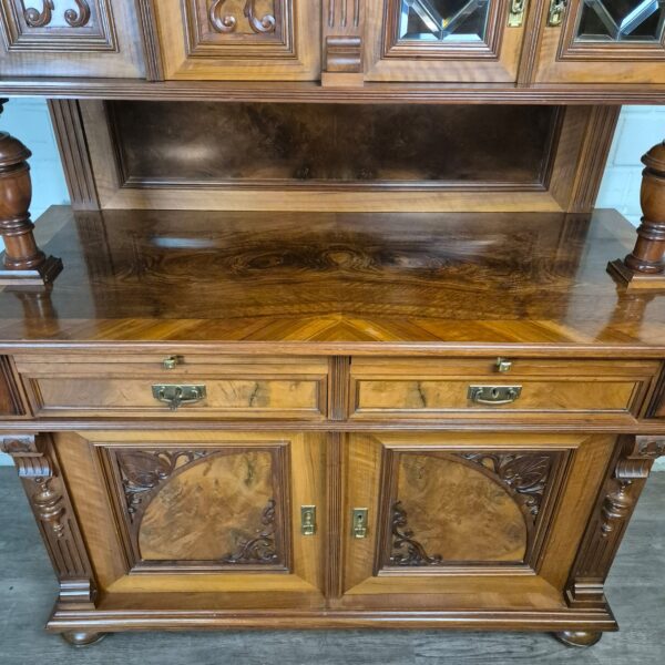 Cabinet Gründerzeit 1890 Walnut - Image 8