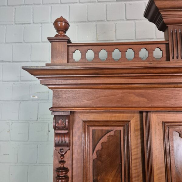Cabinet Gründerzeit 1890 Walnut - Image 13
