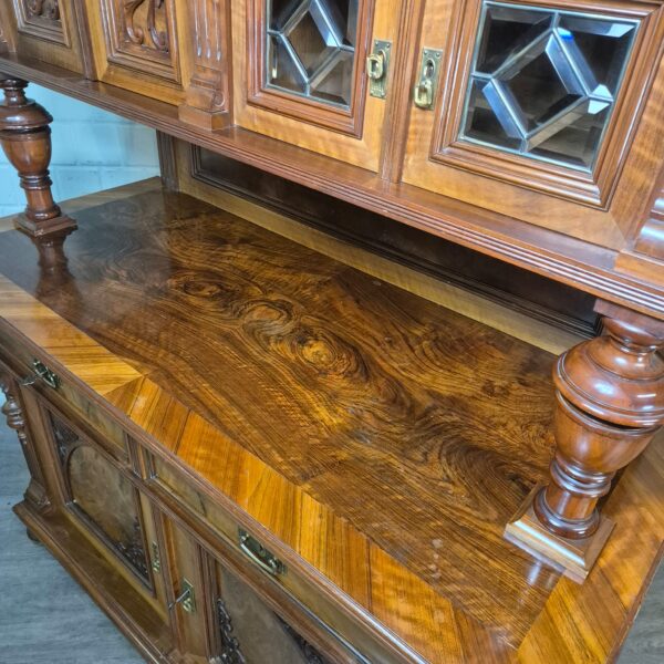 Cabinet Gründerzeit 1890 Walnut - Image 9