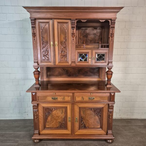 Cabinet Gründerzeit 1890 Walnut - Image 3