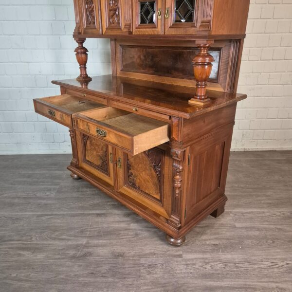 Cabinet Gründerzeit 1890 Walnut - Image 27