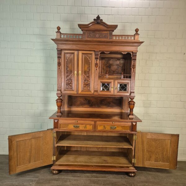 Cabinet Gründerzeit 1890 Walnut - Image 29