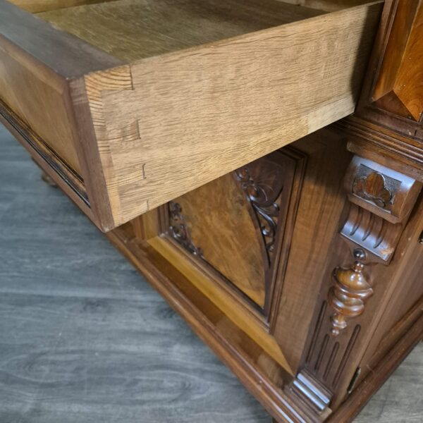 Cabinet Gründerzeit 1890 Walnut - Image 28