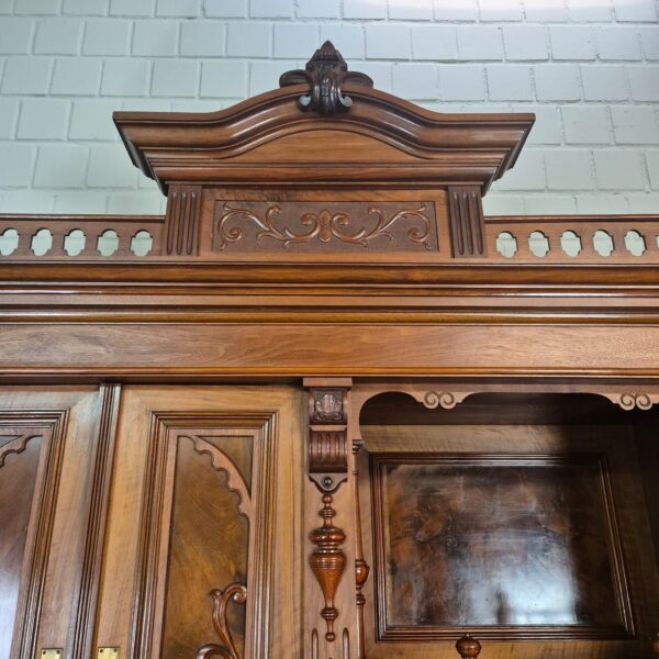 Cabinet Gründerzeit 1890 Walnut - Image 12