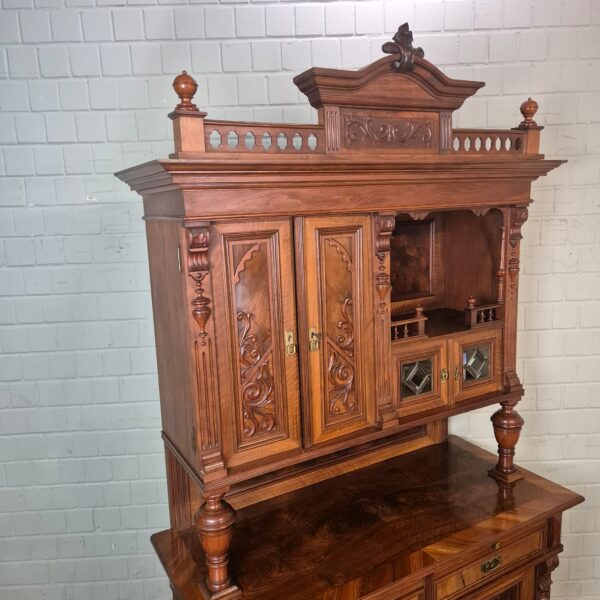 Cabinet Gründerzeit 1890 Walnut - Image 5