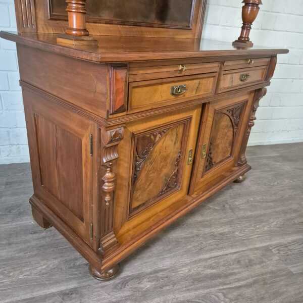 Cabinet Gründerzeit 1890 Walnut - Image 7