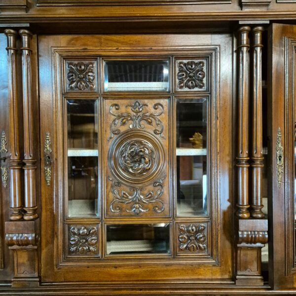 Cabinet Gründerzeit 1890 Walnut - Image 16