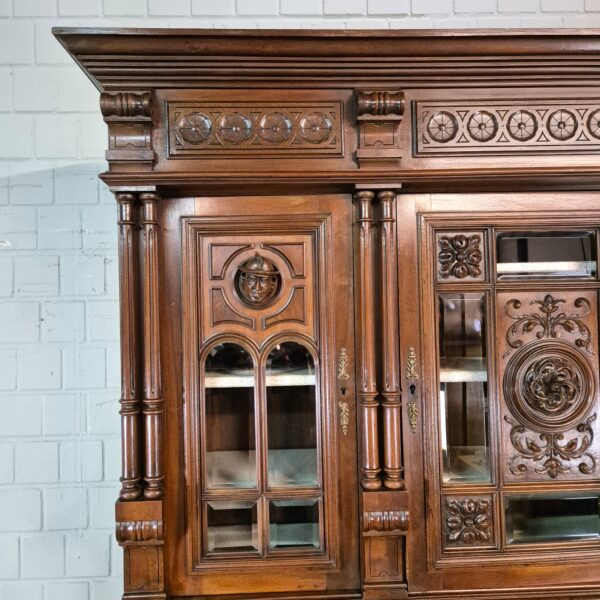 Cabinet Gründerzeit 1890 Walnut - Image 13