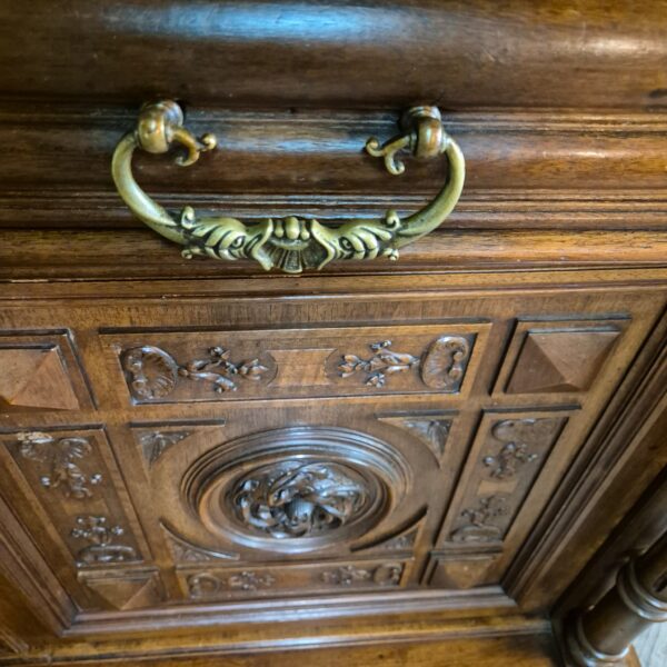 Cabinet Gründerzeit 1890 Walnut - Image 9