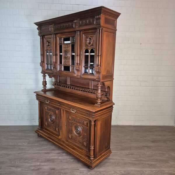 Cabinet Gründerzeit 1890 Walnut - Image 3