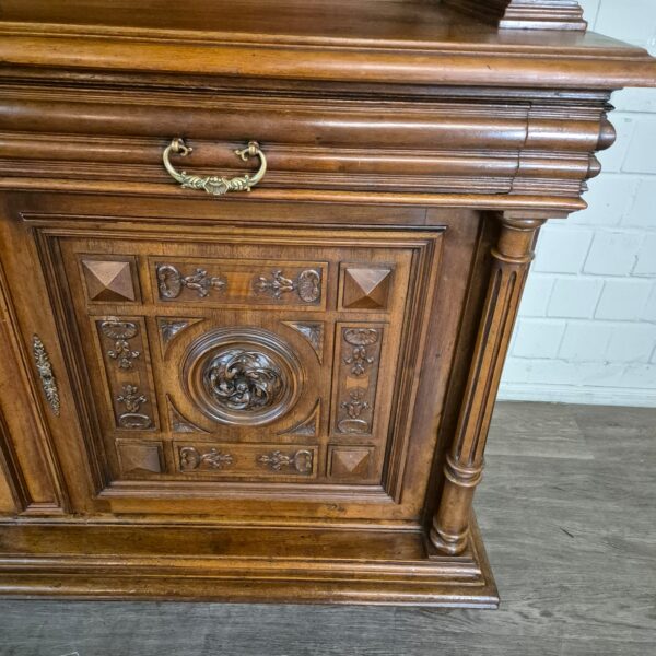 Cabinet Gründerzeit 1890 Walnut - Image 8