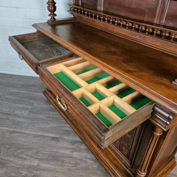 Cabinet Gründerzeit 1890 Walnut - Image 21
