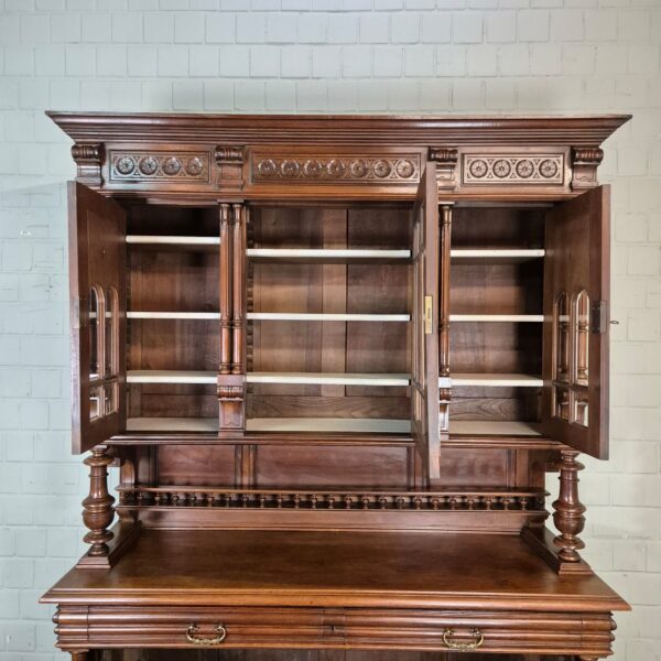 Cabinet Gründerzeit 1890 Walnut - Image 18