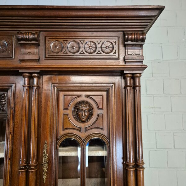 Cabinet Gründerzeit 1890 Walnut - Image 14