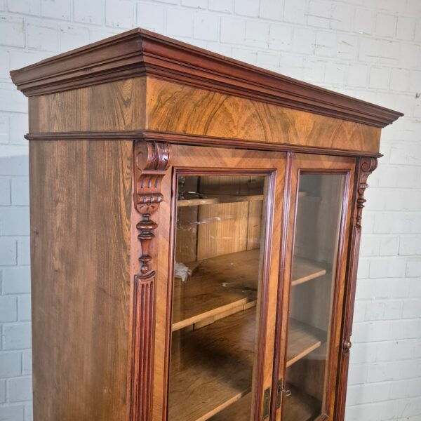Bookcase Gründerzeit 1880 Walnut - Image 4