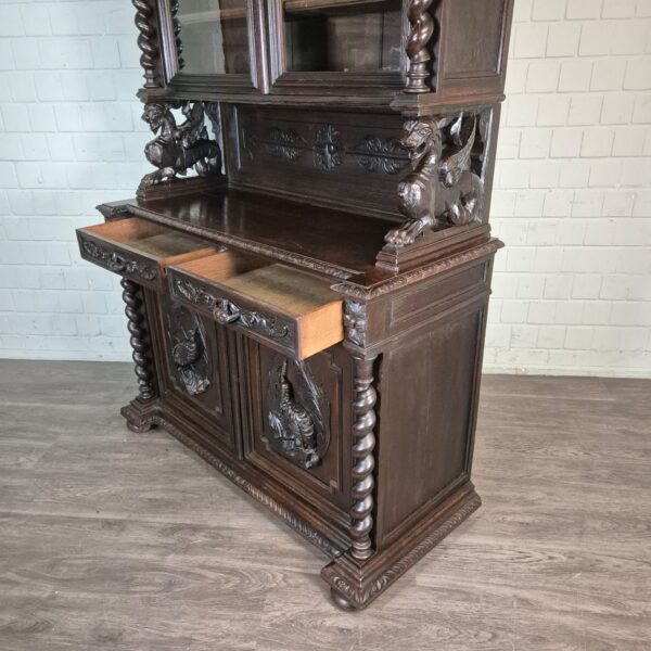 Cabinet Gründerzeit 1880 Oak - Image 20