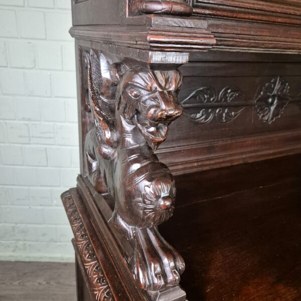 Cabinet Gründerzeit 1880 Oak - Image 7