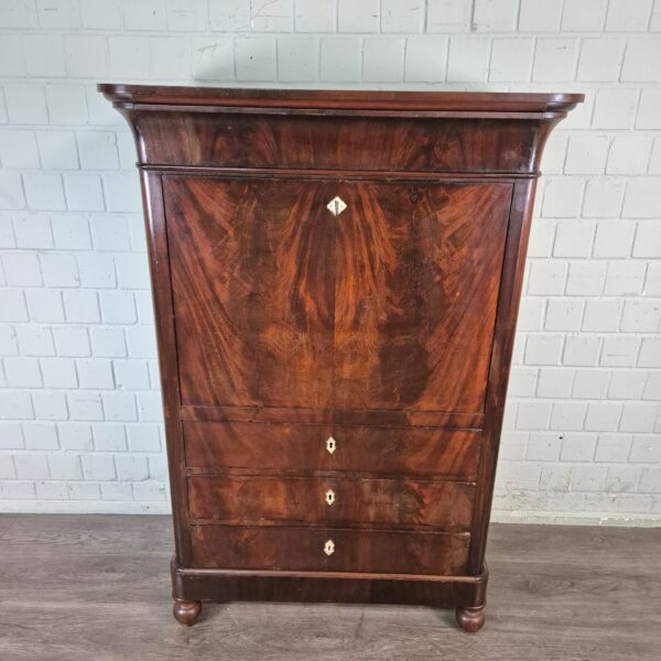 Secretary Biedermeier 1840 Mahogany