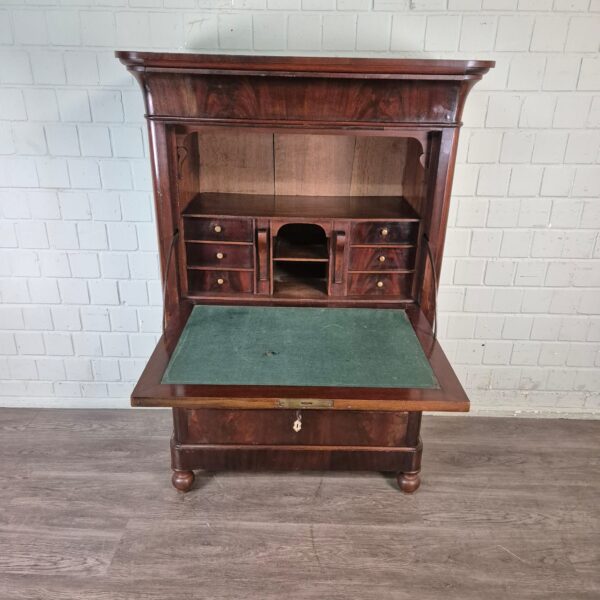 Secretary Biedermeier 1840 Mahogany - Image 6
