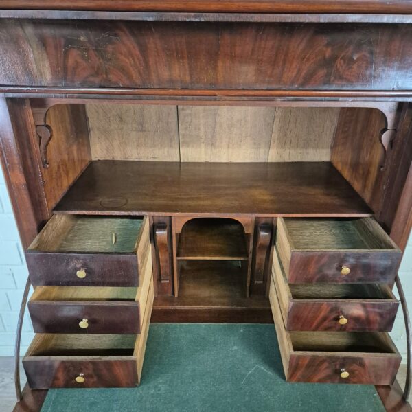 Secretary Biedermeier 1840 Mahogany - Image 8