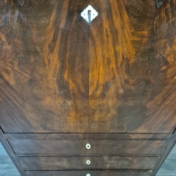 Secretary Biedermeier 1840 Mahogany - Image 3